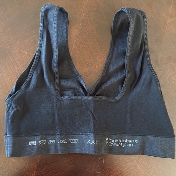 New! Bundle 3 Black Bralettes XXL Fit Like A small - Picture 8 of 9